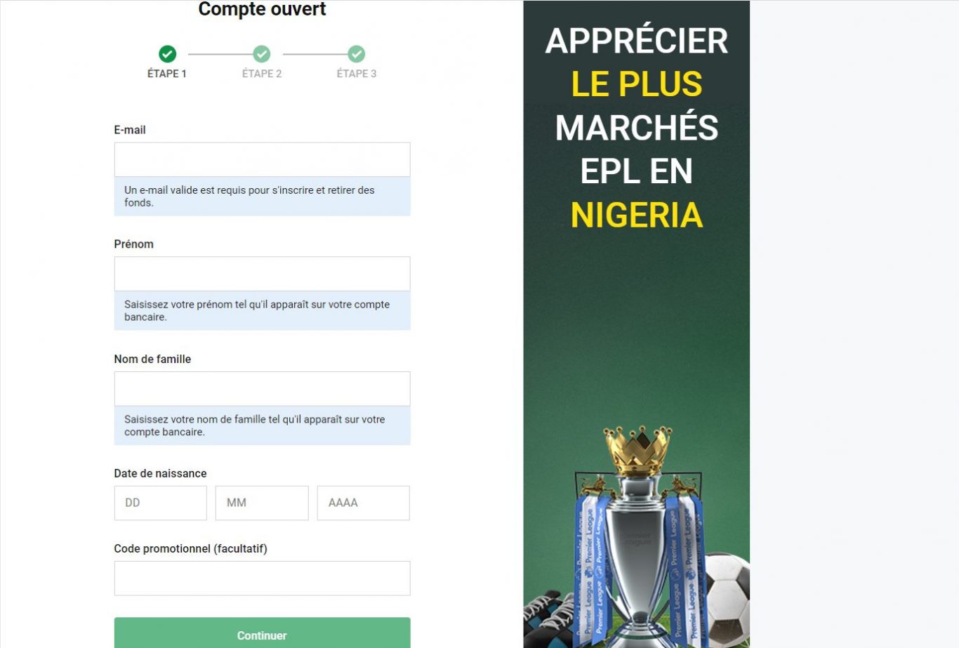 Premiers Pas sur Bet9ja Connexion - Inscription